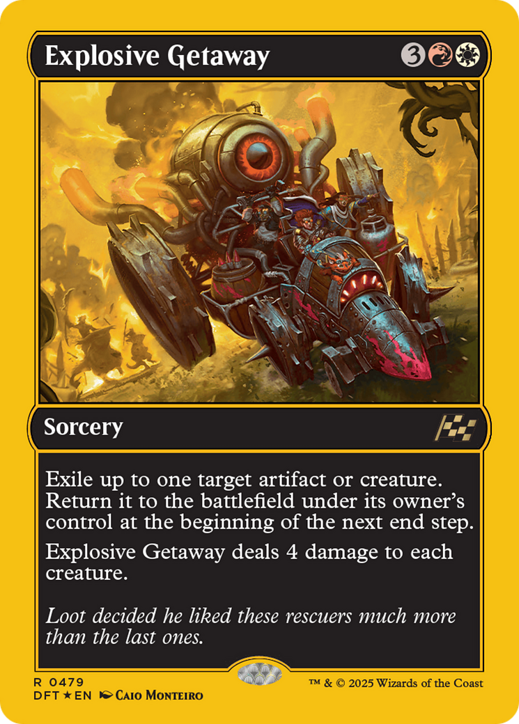 Explosive Getaway (First-Place Foil) (DFT-479)  Foil - Aetherdrift