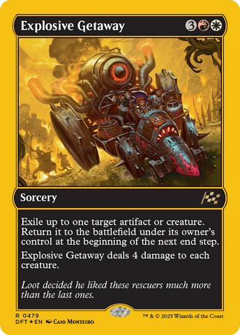 Explosive Getaway (First-Place Foil) (DFT-479)  Foil - Aetherdrift
