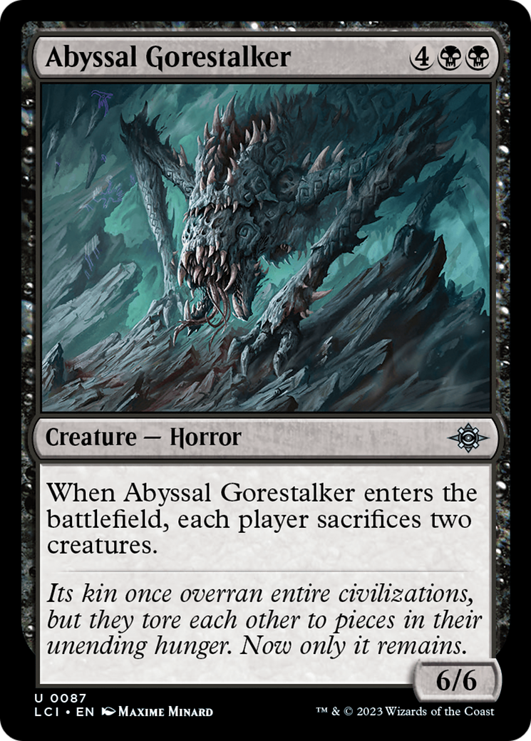Abyssal Gorestalker (LCI-087)  Foil - The Lost Caverns of Ixalan