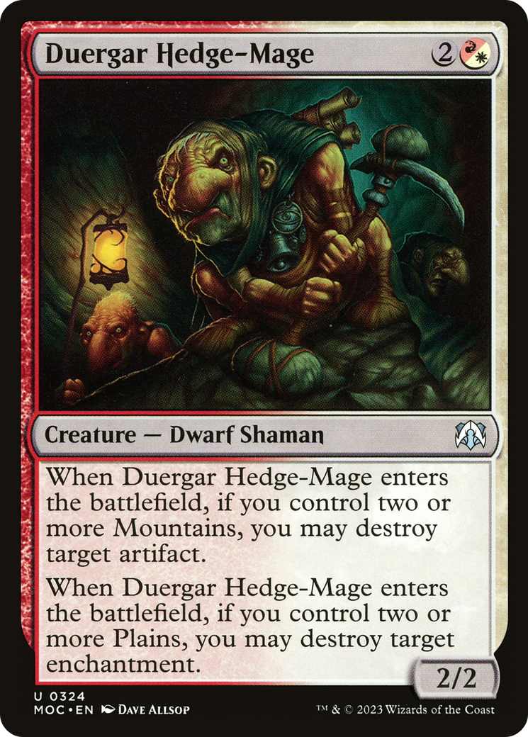 Duergar Hedge-Mage (MOC-324)  - March of the Machine Commander