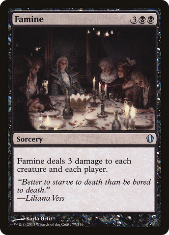 Famine (C13-077)  - Commander 2013