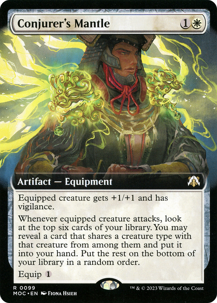 Conjurer's Mantle (Extended Art) (MOC-099)  Foil - March of the Machine Commander: (Extended Art)