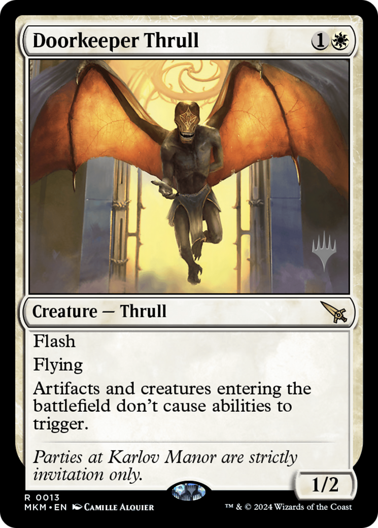 Doorkeeper Thrull (PPMKM-013)  Foil - Murders at Karlov Manor Promos