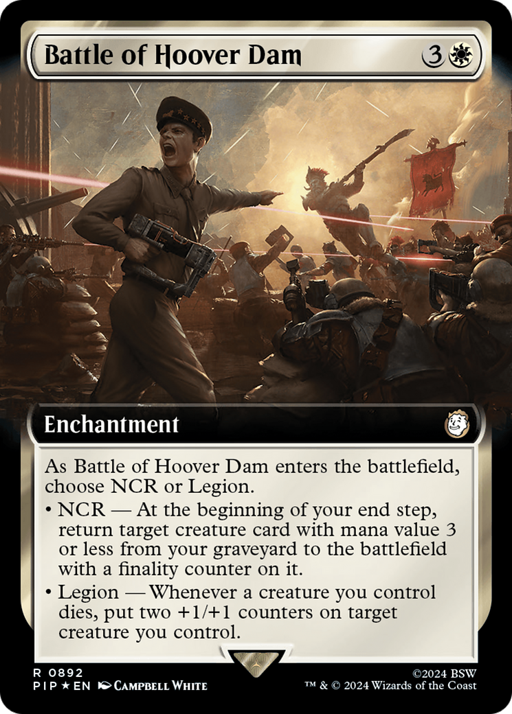 Battle of Hoover Dam (Extended Art) (Surge Foil) (PIP-892)  Foil - Fallout: (Extended Art)