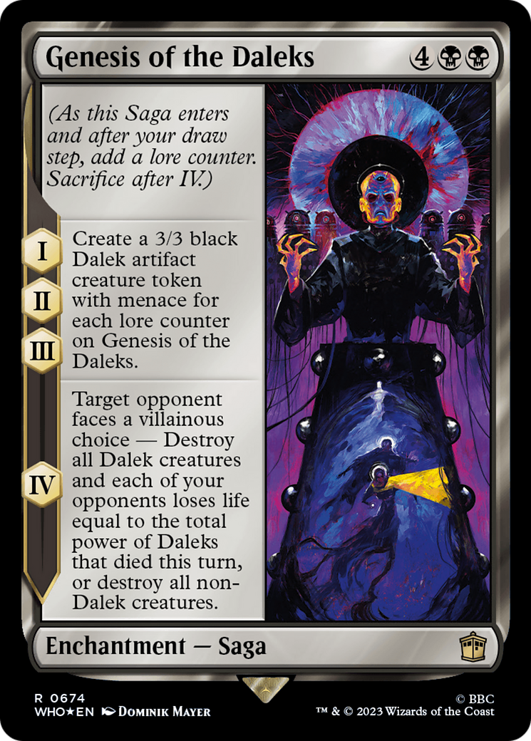 Genesis of the Daleks (Surge Foil) (WHO-674)  Foil - Doctor Who