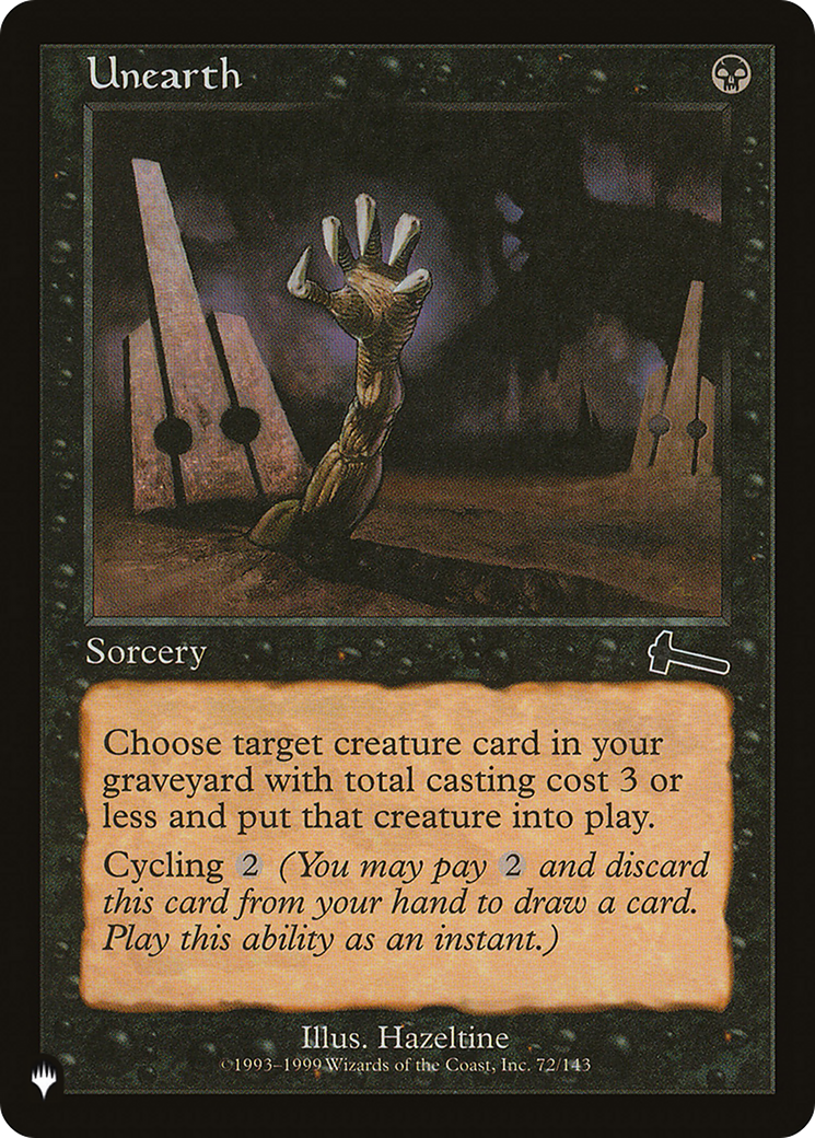 Unearth (LIST-72/143)  - The List