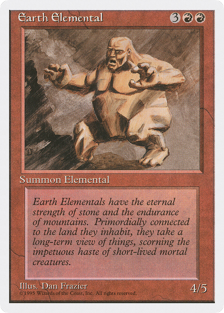 Earth Elemental (4ED-)  - Fourth Edition