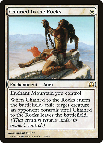 Chained to the Rocks (THS-004) - Theros Foil