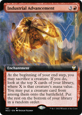 Industrial Advancement (Extended Art) (NCC-147)  - New Capenna Commander: (Extended Art)
