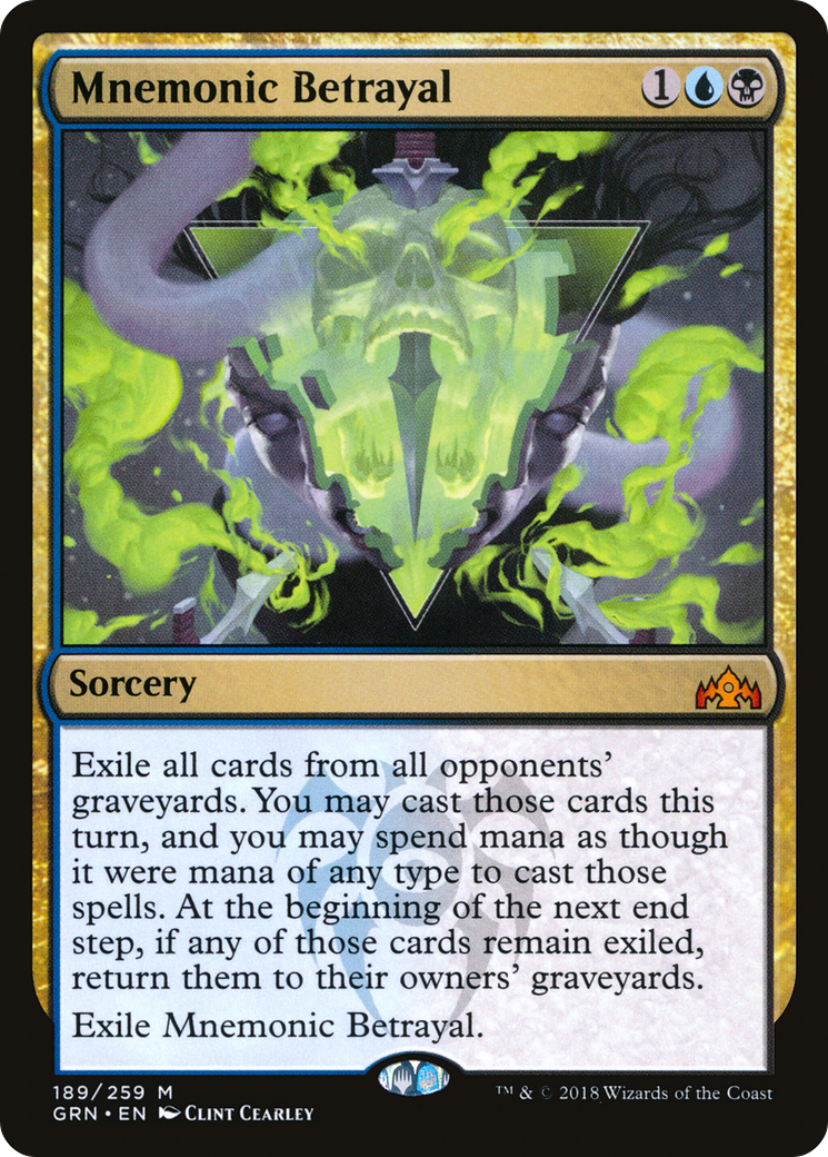 Mnemonic Betrayal (GRN-189)  - Guilds of Ravnica