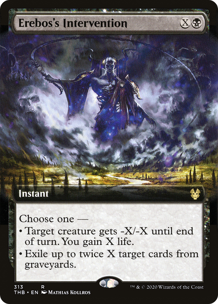 Erebos's Intervention (Extended Art) (THB-313)  Foil - Theros Beyond Death
