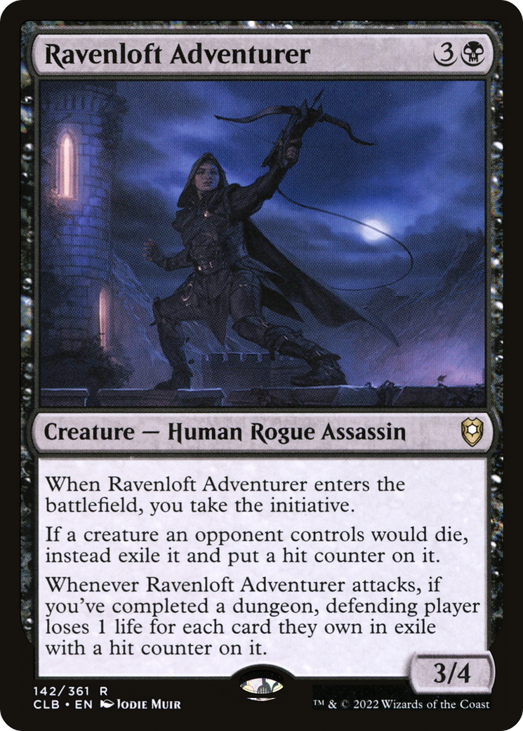 Ravenloft Adventurer (CLB-142)  Foil - Commander Legends: Battle for Baldur's Gate