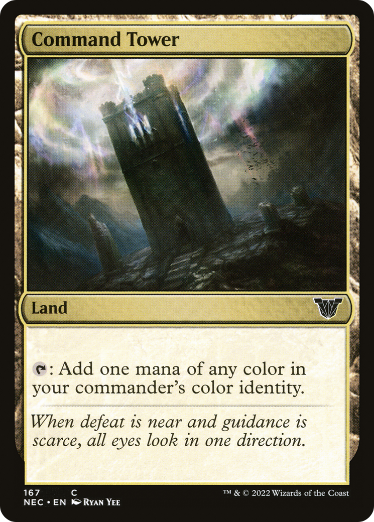 Command Tower (NEC-167)  - Neon Dynasty Commander