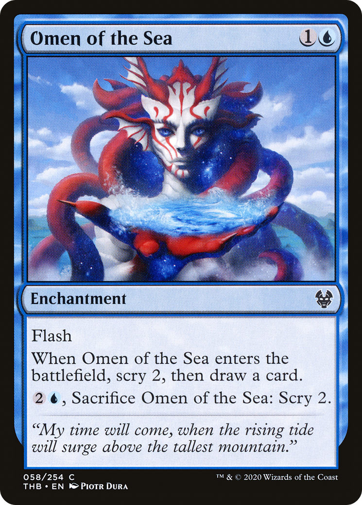 Omen of the Sea (THB-058)  - Theros Beyond Death