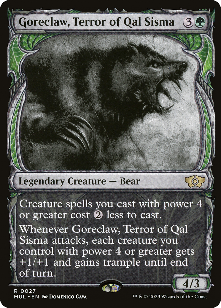Goreclaw, Terror of Qal Sisma (MUL-027)  Foil - Multiverse Legends: (Showcase)