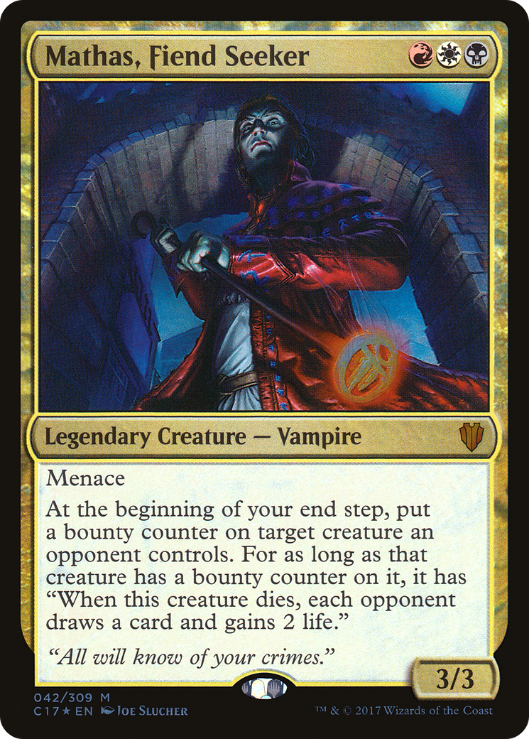 Mathas, Fiend Seeker (C17-042)  Foil - Commander 2017