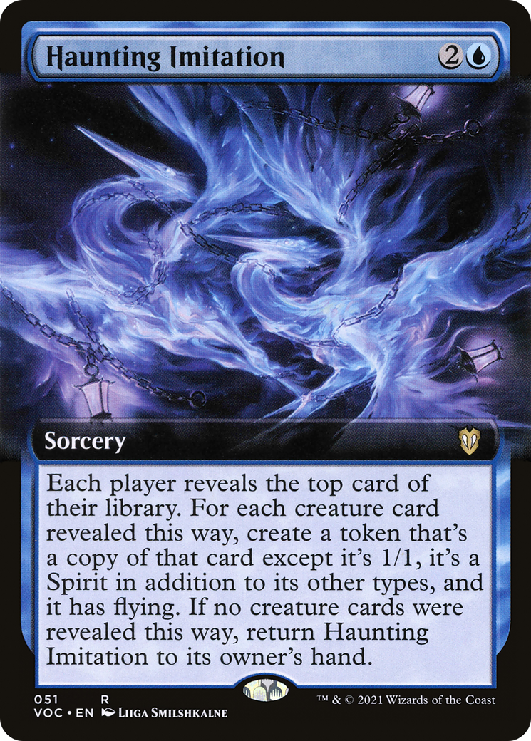 Haunting Imitation (Extended Art) (VOC-051)  - Crimson Vow Commander: (Extended Art)