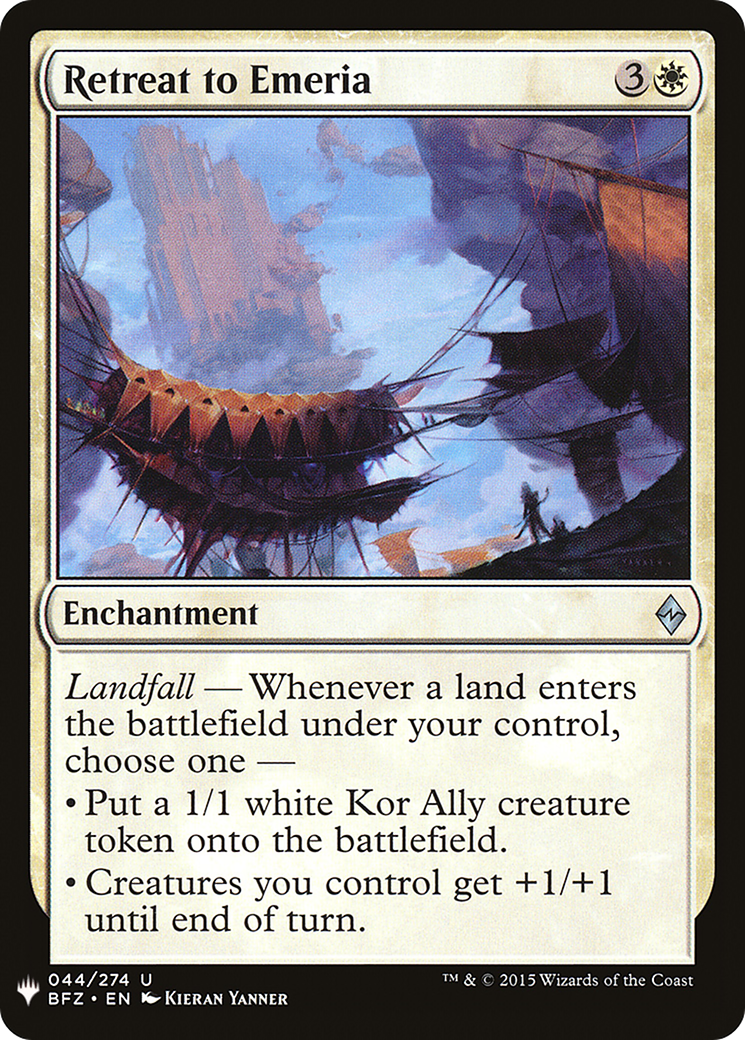 Retreat to Emeria (LIST-BFZ-44)  - The List