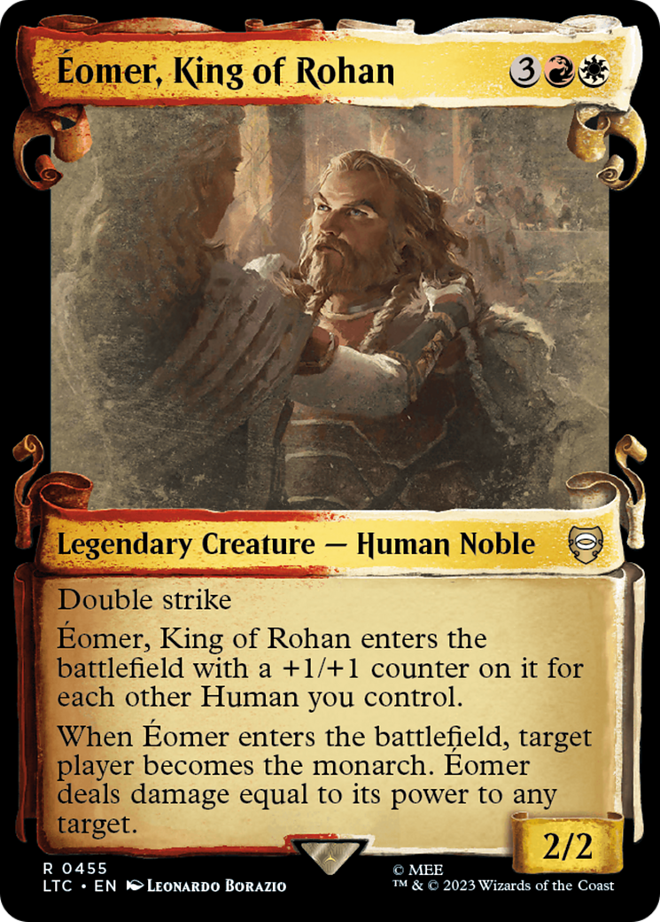 Eomer, King of Rohan (Showcase Scrolls) (LTC-455)  - Tales of Middle-earth Commander: (Showcase)
