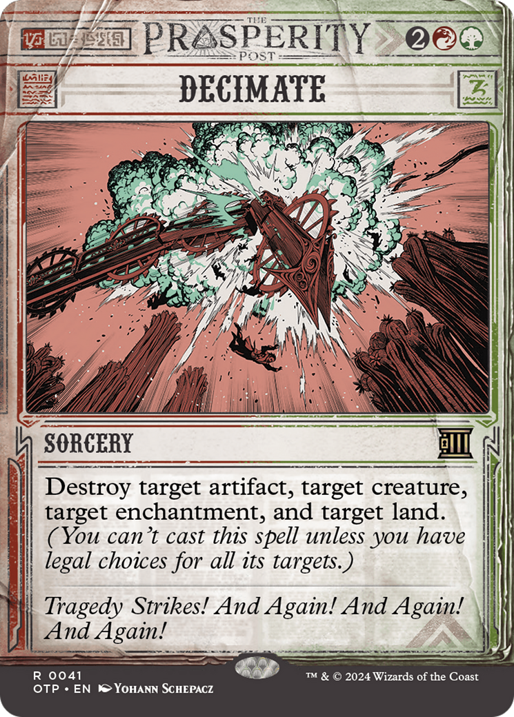 Decimate (OTP-041)  - Breaking News: (Showcase) (Borderless)