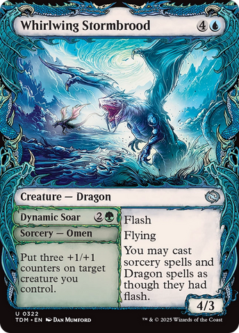 Whirlwing Stormbrood (Showcase) (TDM-322)  Foil - Tarkir: Dragonstorm: (Showcase)