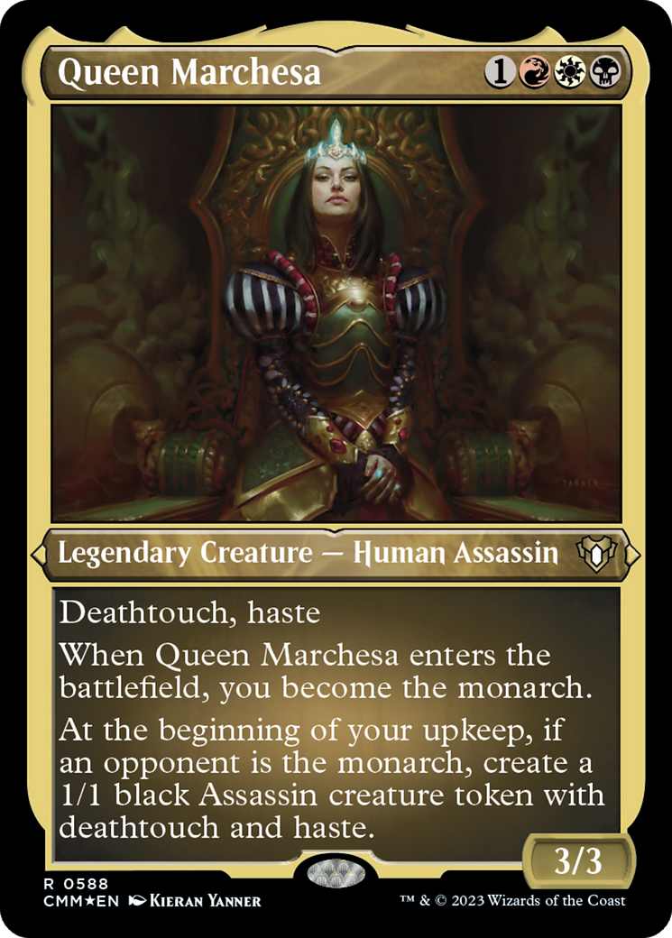 Queen Marchesa (CMM-588)  Etched Foil - Commander Masters