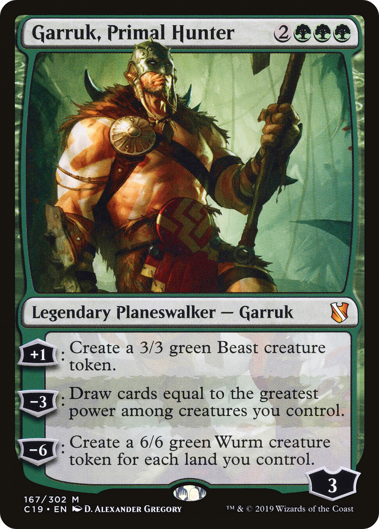 Garruk, Primal Hunter (C19-167)  - Commander 2019