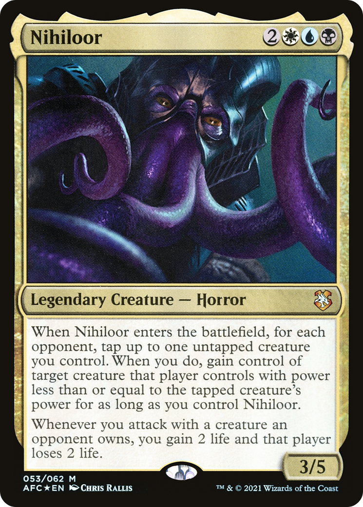 Nihiloor (AFC-053)  Foil - Adventures in the Forgotten Realms Commander