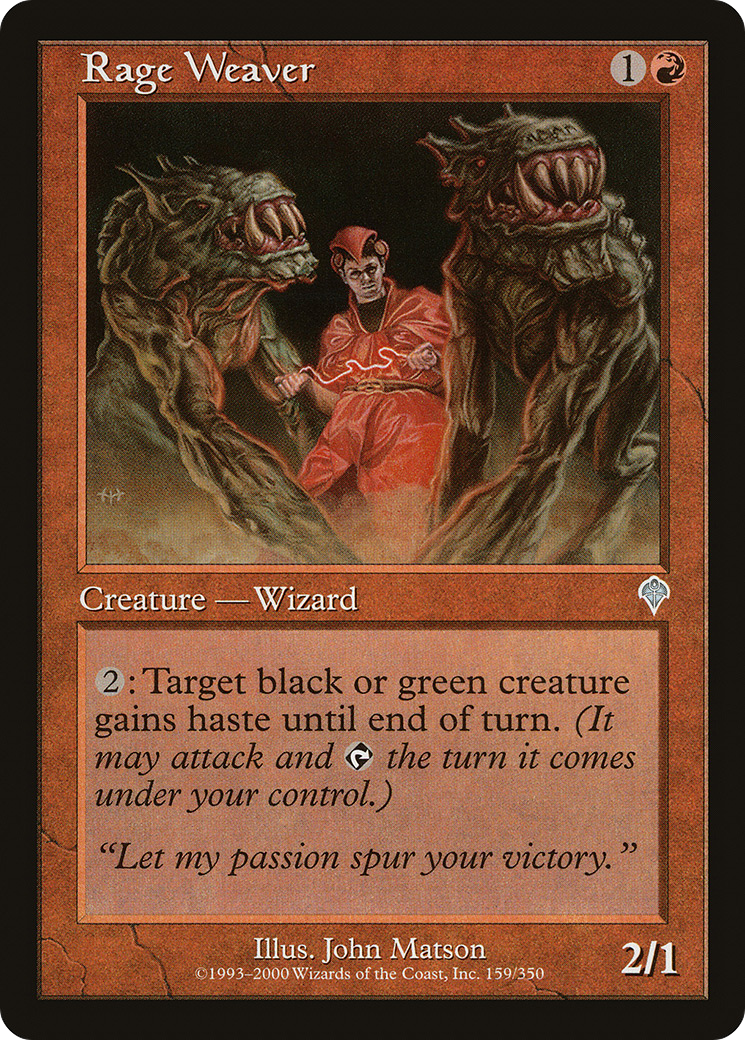Rage Weaver (INV-159)  Foil - Invasion