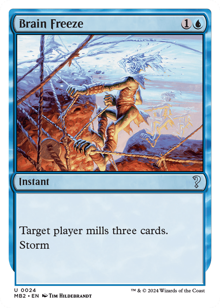 Brain Freeze (White Border) (MB2-024)  - Mystery Booster 2
