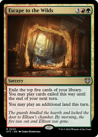 Escape to the Wilds (OTC-223)  - Outlaws of Thunder Junction Commander