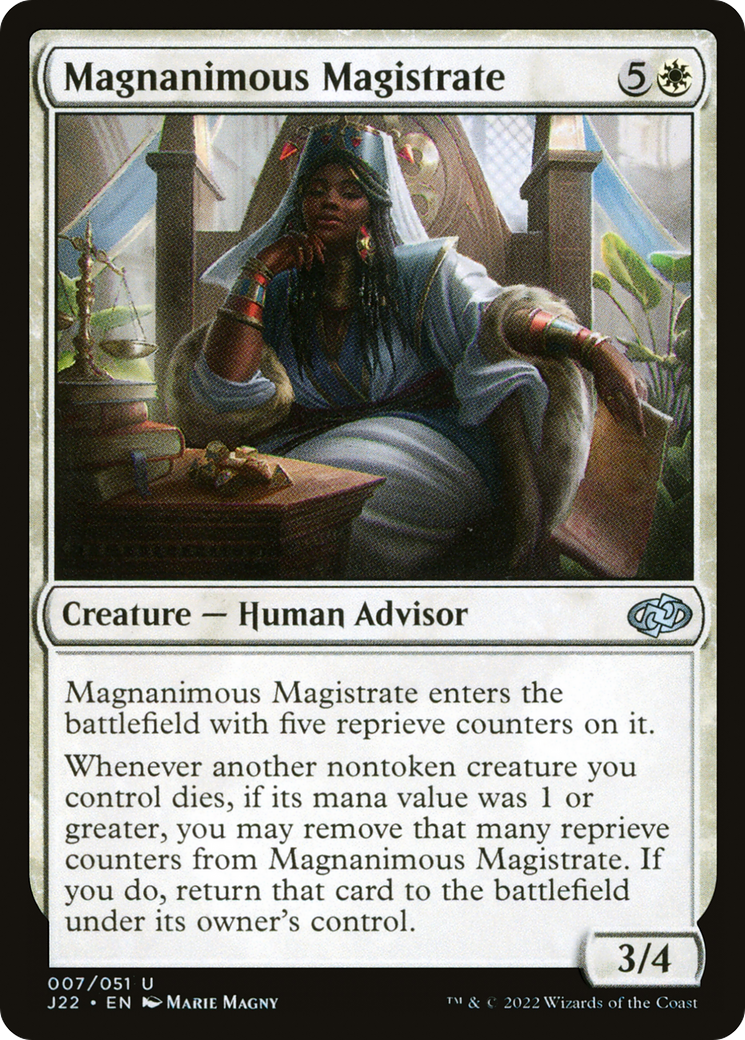 Magnanimous Magistrate (J22-007)  - Jumpstart 2022