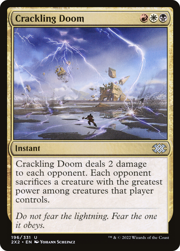Crackling Doom (2X2-196)  Foil - Double Masters 2022