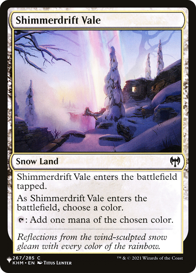 Shimmerdrift Vale (LIST-KHM-267)  - The List: (snow)