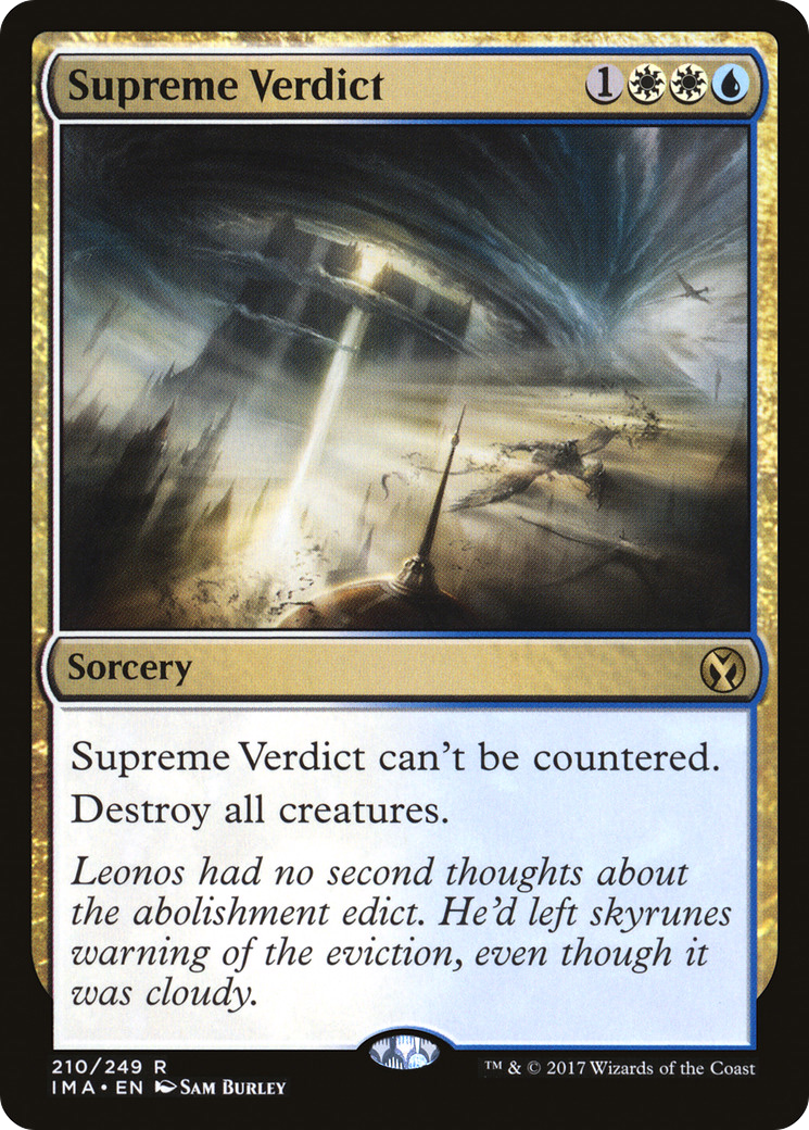 Supreme Verdict (IMA-210)  Foil - Iconic Masters
