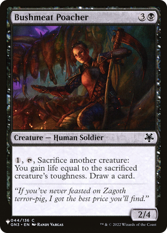 Bushmeat Poacher (LIST-GN3-44)  - The List
