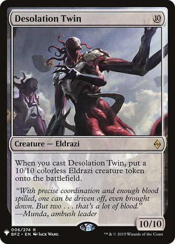 Desolation Twin (LIST-BFZ-6)  - The List