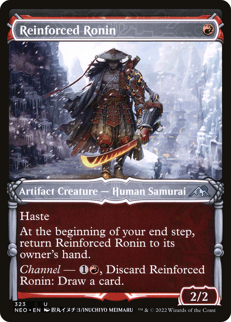 Reinforced Ronin (Showcase) (NEO-323)  - Kamigawa: Neon Dynasty: (Showcase)