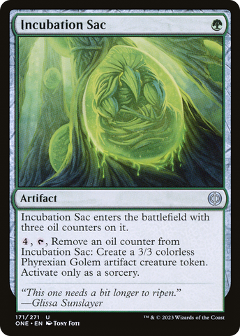 Incubation Sac (ONE-171)  Foil - Phyrexia: All Will Be One
