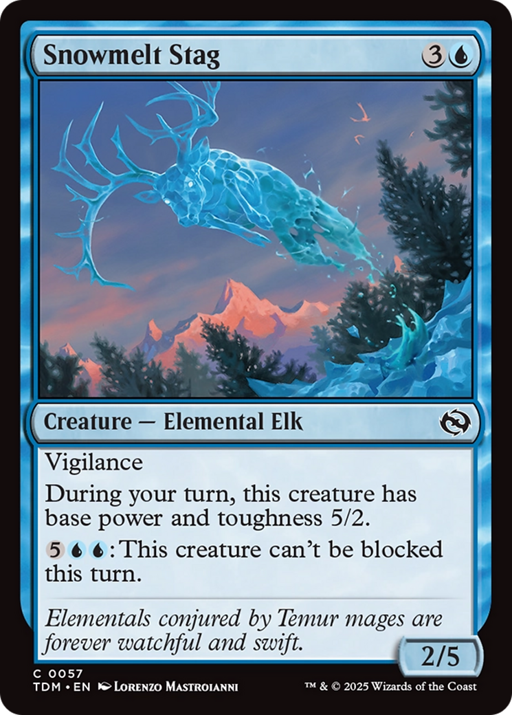 Snowmelt Stag (TDM-057)  Foil - Tarkir: Dragonstorm
