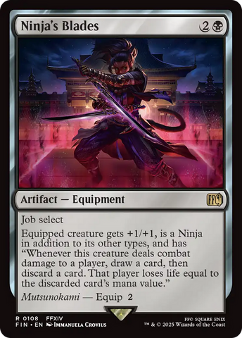 Ninja's Blades (FIN-108)  Foil - FINAL FANTASY
