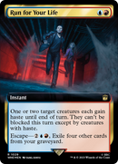 Run for Your Life (Extended Art) (Surge Foil) (WHO-1029)  Foil - Doctor Who: (Extended Art)