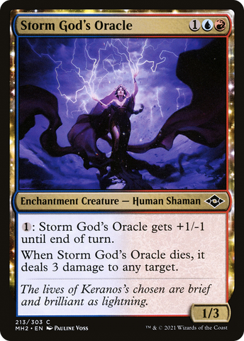 Storm God's Oracle (MH2-213) - Modern Horizons 2: (enchantment)