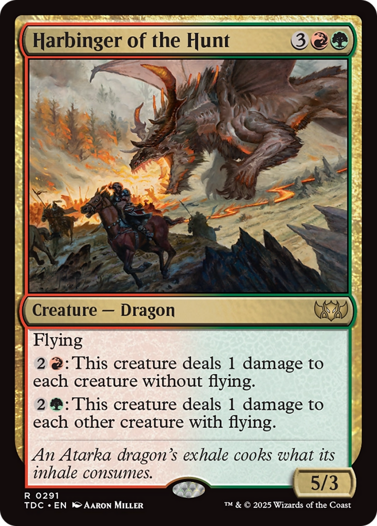 Harbinger of the Hunt (TDC-291) - Commander: Tarkir: Dragonstorm