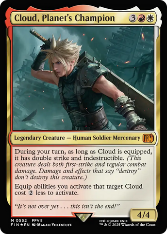 Cloud, Planet's Champion (FIN-552)  Foil - FINAL FANTASY