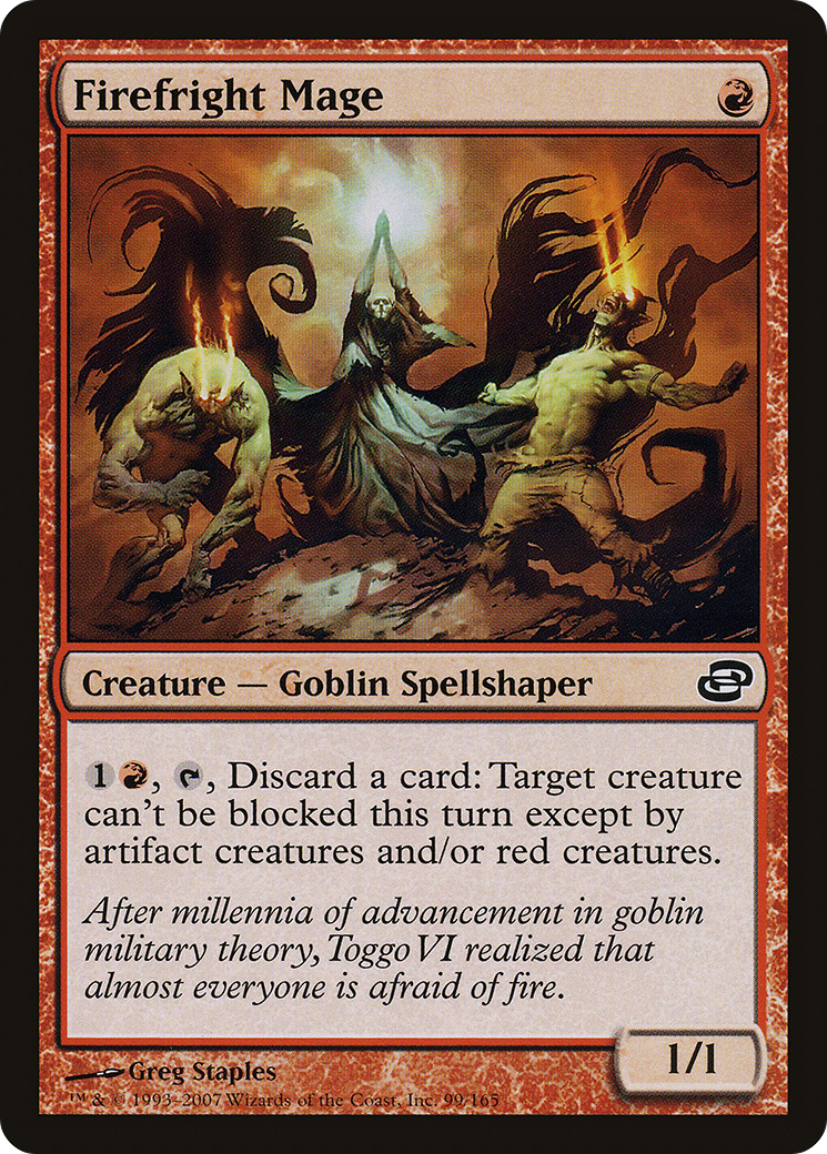 Firefright Mage (PLC-099)  Foil - Planar Chaos
