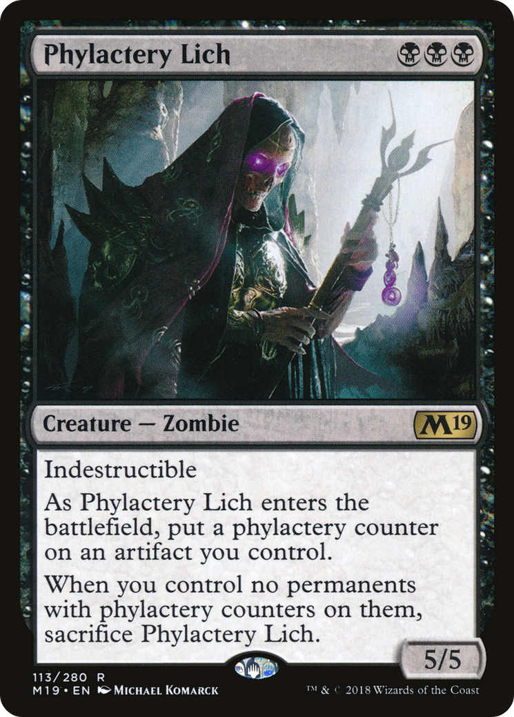 Phylactery Lich (M19-113)  - Core Set 2019