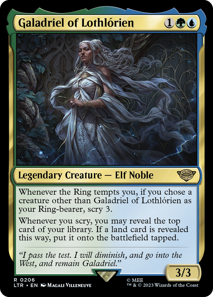 Galadriel of Lothlorien (LTR-206) - The Lord of the Rings: Tales of Middle-earth Foil