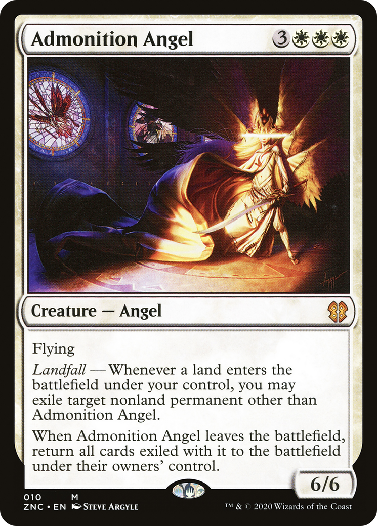 Admonition Angel (ZNC-010)  - Zendikar Rising Commander