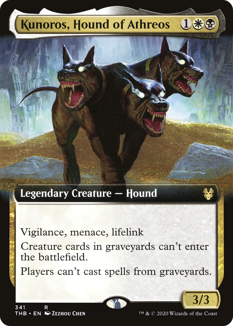 Kunoros, Hound of Athreos (Extended Art) (THB-341)  - Theros Beyond Death: (Extended Art)